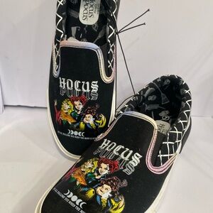 Disney Hocus Pocus Sneakers Women's Low Top Slip On Shoes New Size 7